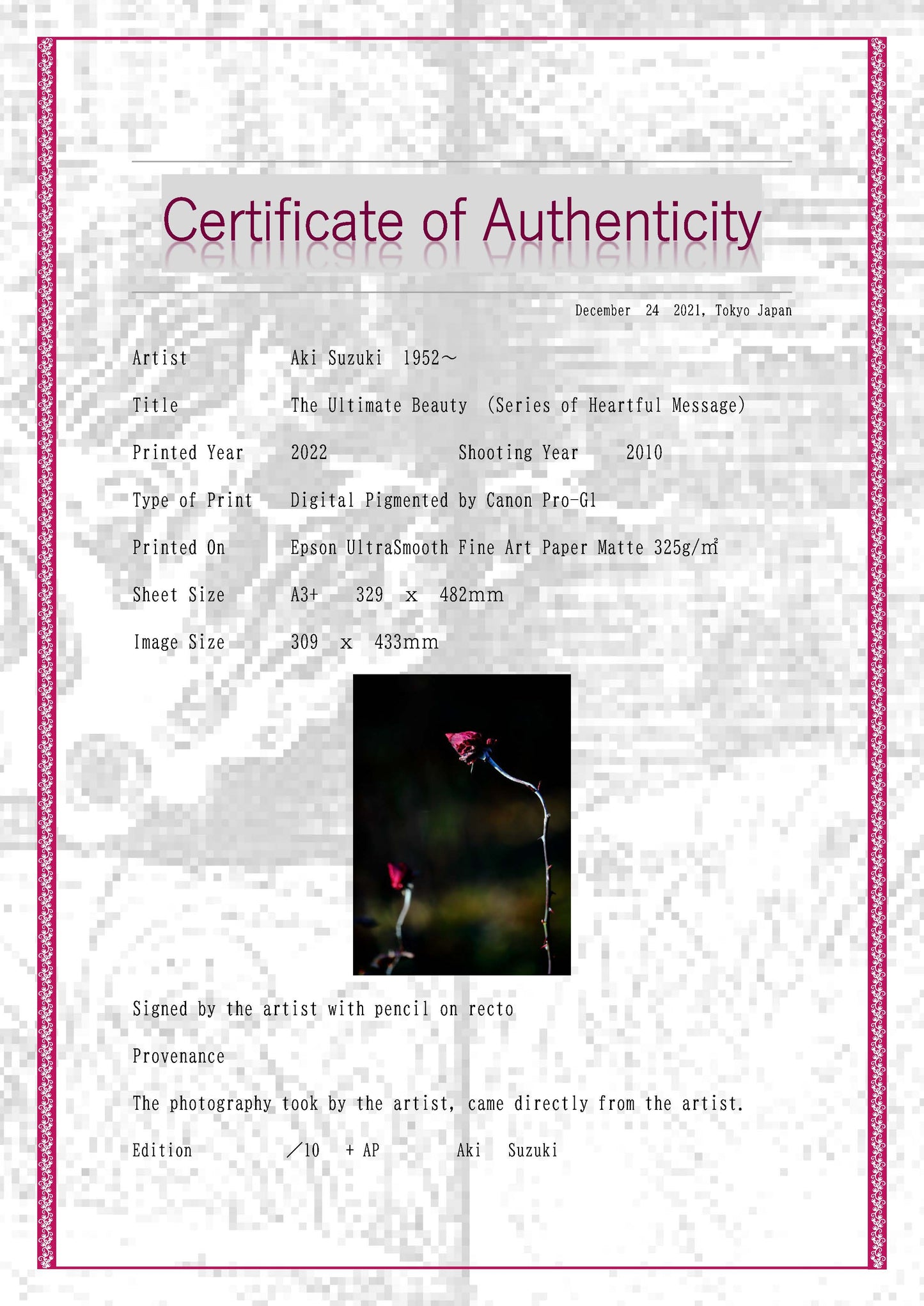 「極み」-メッセージ-